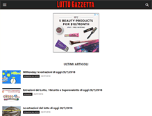 Tablet Screenshot of lottogazzetta.it